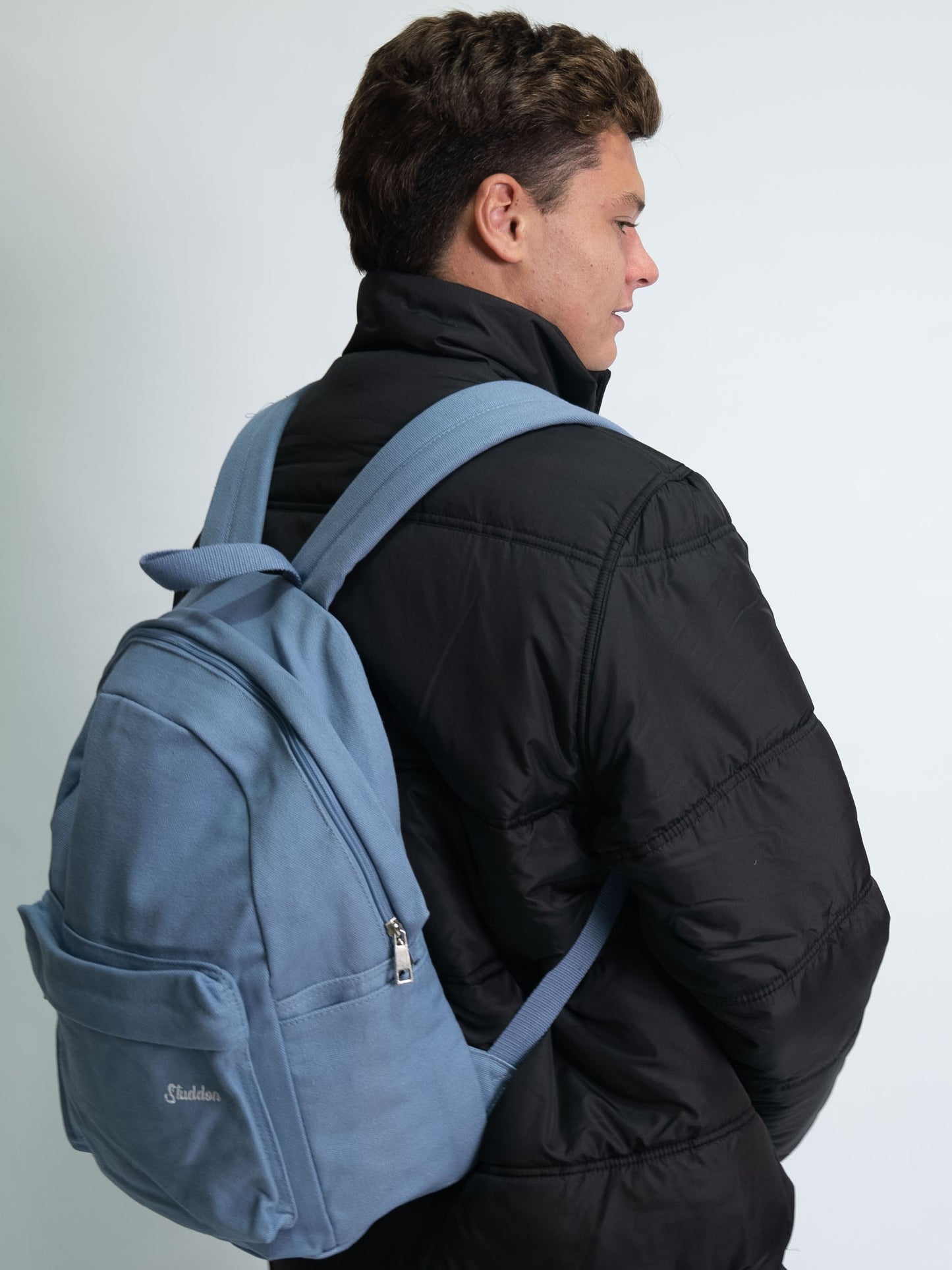 Canvas Backpack - Slate Blue