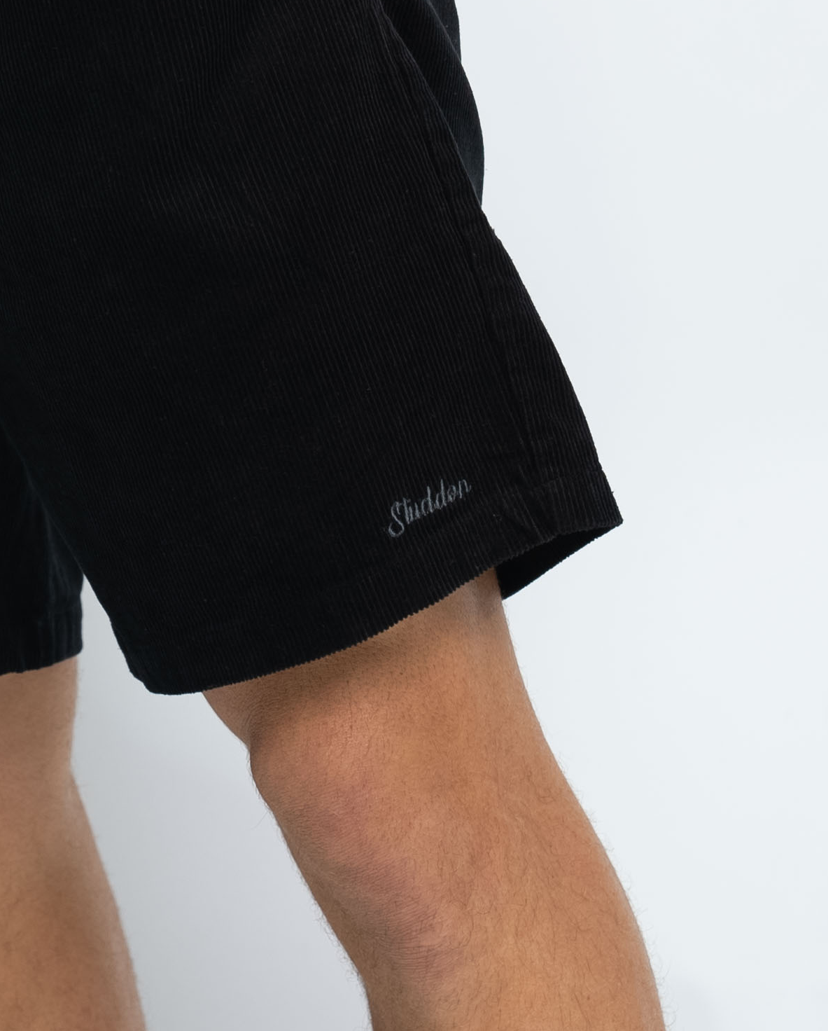 Corduroy Script Shorts
